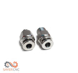 PTFE Fitting Stainless Steel PC4-01 PC4-M6 Bowden Pneumatic Connector All Metal - sayercnc - 3D Printer Parts Australia