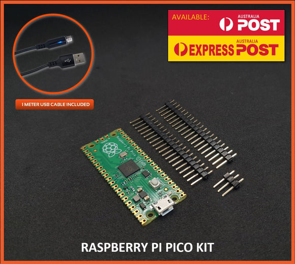 Raspberry Pi PICO Genuine Microcontroller RP2040 Headers / Heatsink / Cable Kit - sayercnc - 3D Printer Parts Australia