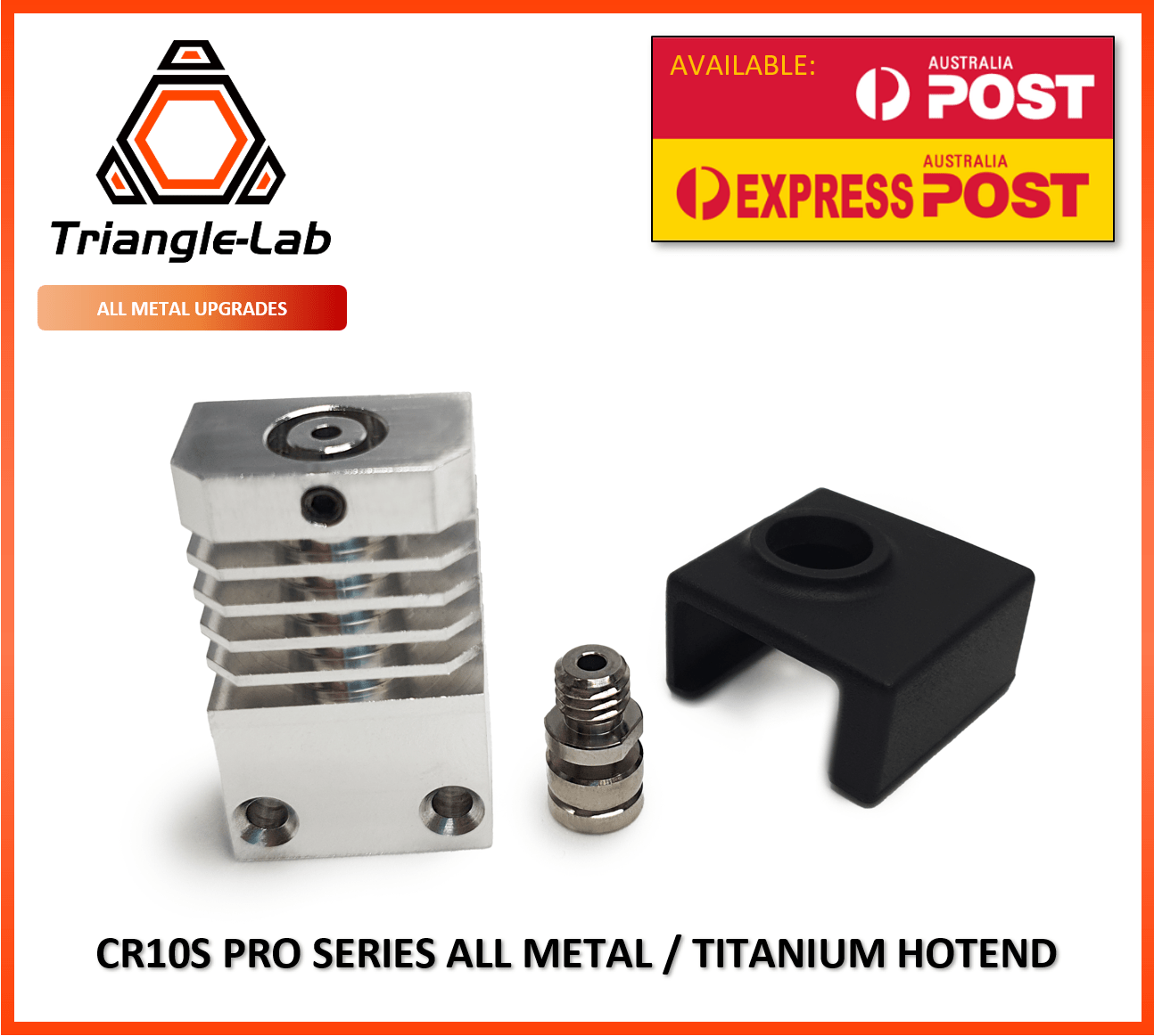 Triangle Lab All Metal Hotend Extruder Kit Titanium Heat Break CR-10S PRO Upgrade - sayercnc - 3D Printer Parts Australia