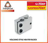 Triangle-Lab Aluminium Heater Block To Suit E3D Volcano Style Hotends - sayercnc - 3D Printer Parts Australia