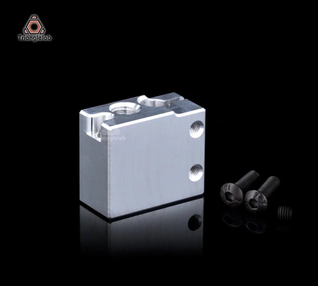 Triangle-Lab Aluminium Heater Block To Suit E3D Volcano Style Hotends - sayercnc - 3D Printer Parts Australia