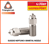 Trianglelab BiMetal Nozzle for Elegoo Neptune 4 / 4 PRO Hardened Steel 0.4 0.6 - sayercnc - 3D Printer Parts Australia