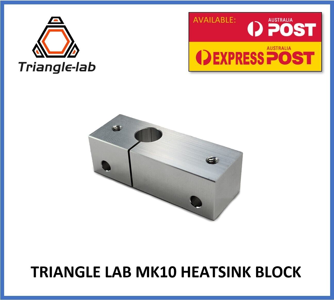 Trianglelab Swiss Heatsink Block for MK10 Hotend All Metal and PTFE - sayercnc - 3D Printer Parts Australia