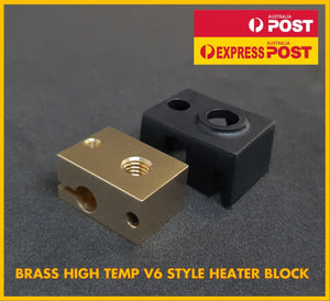V6 Brass Heater Block for E3d V6 J-head Prusa i3 Hotend Upgrade - sayercnc - 3D Printer Parts Australia